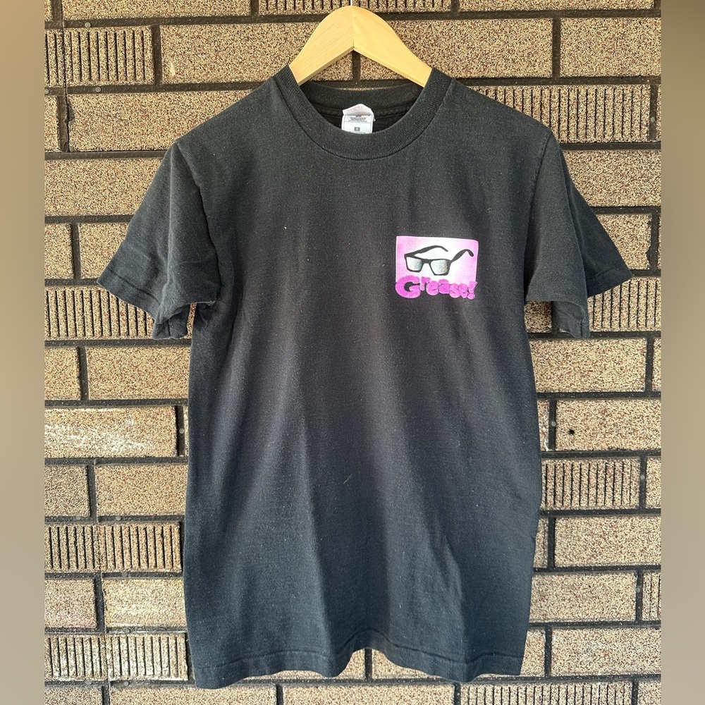 Vintage Grease John Travolta Shirt XL Made USA Danny Zuko VTG Movie Promo Play